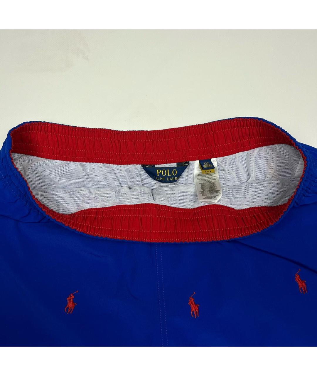 POLO RALPH LAUREN Синие полиэстеровые шорты, фото 4