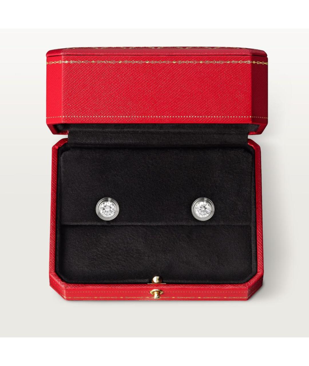 CARTIER Белые серьги из белого золота, фото 6