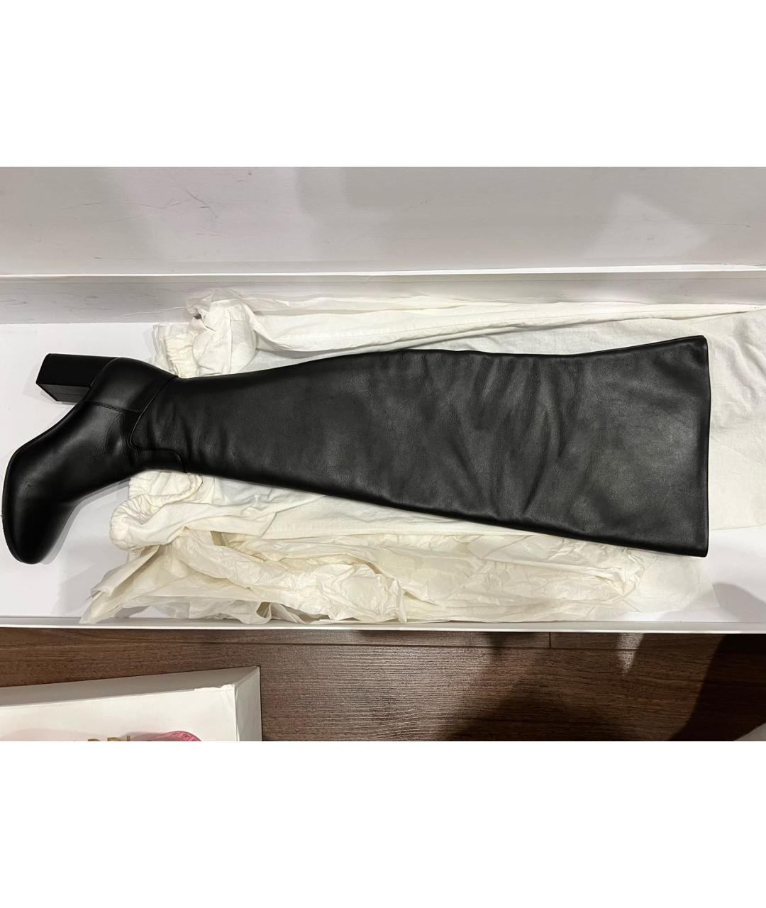 BALENCIAGA Хаки кожаные ботфорты, фото 4