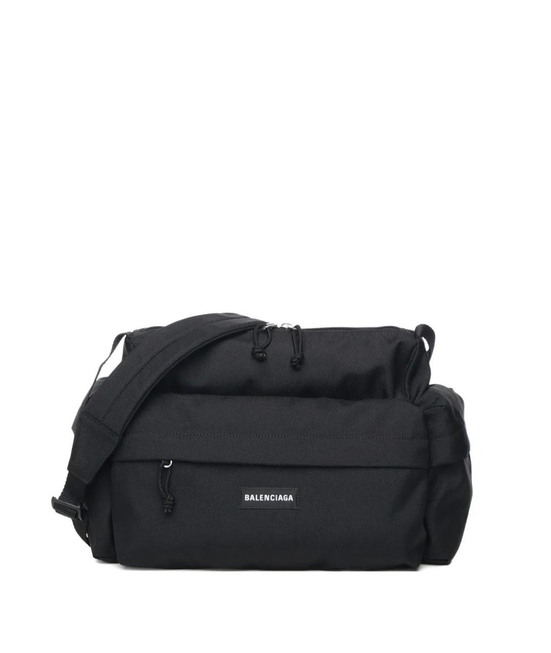 BALENCIAGA Черная синтетическая сумка на плечо, фото 1