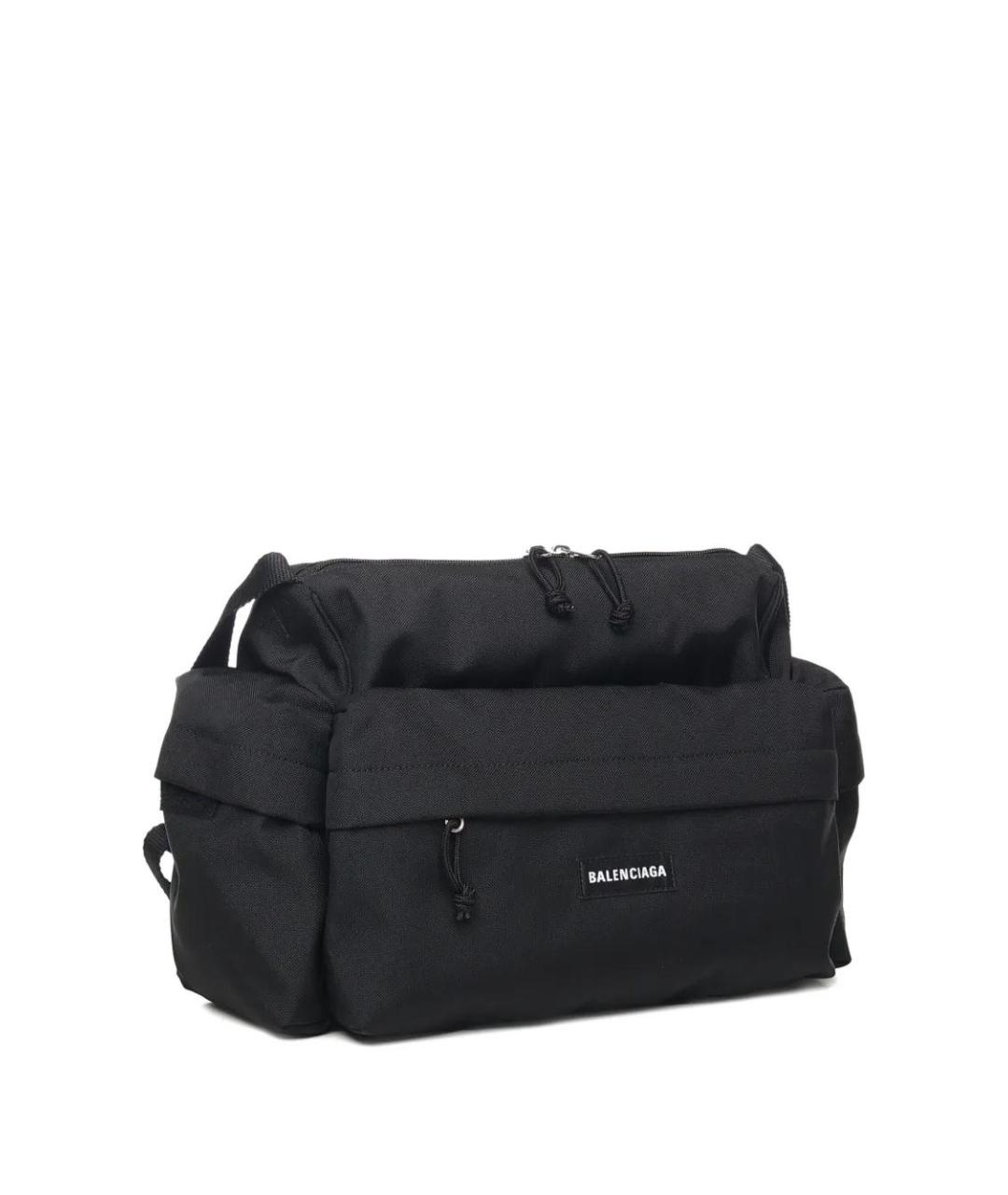 BALENCIAGA Черная синтетическая сумка на плечо, фото 3