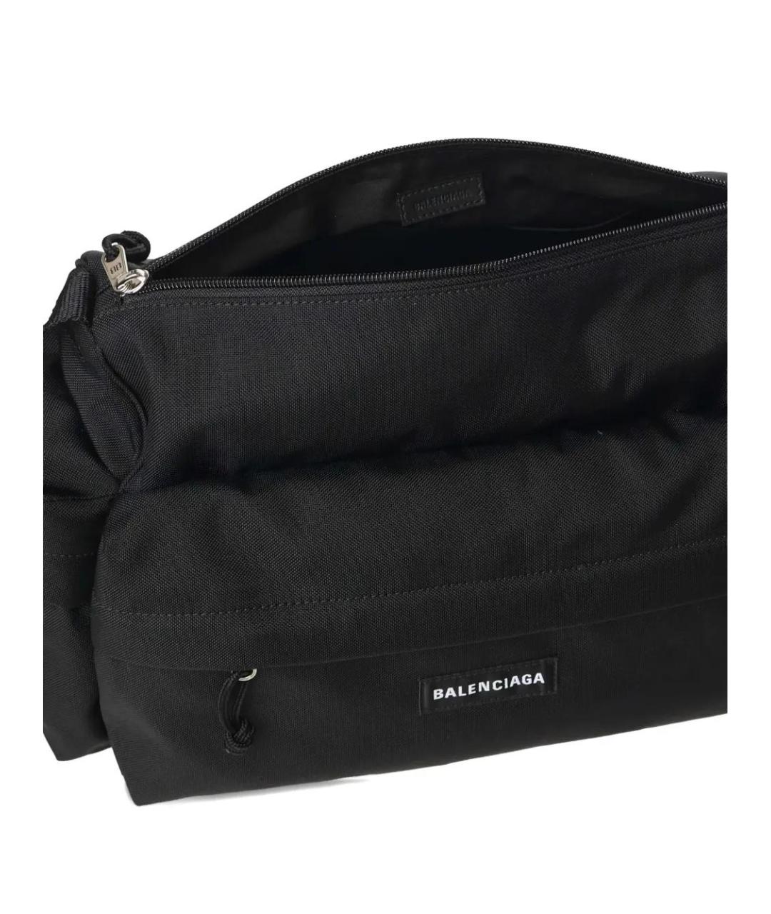 BALENCIAGA Черная синтетическая сумка на плечо, фото 4