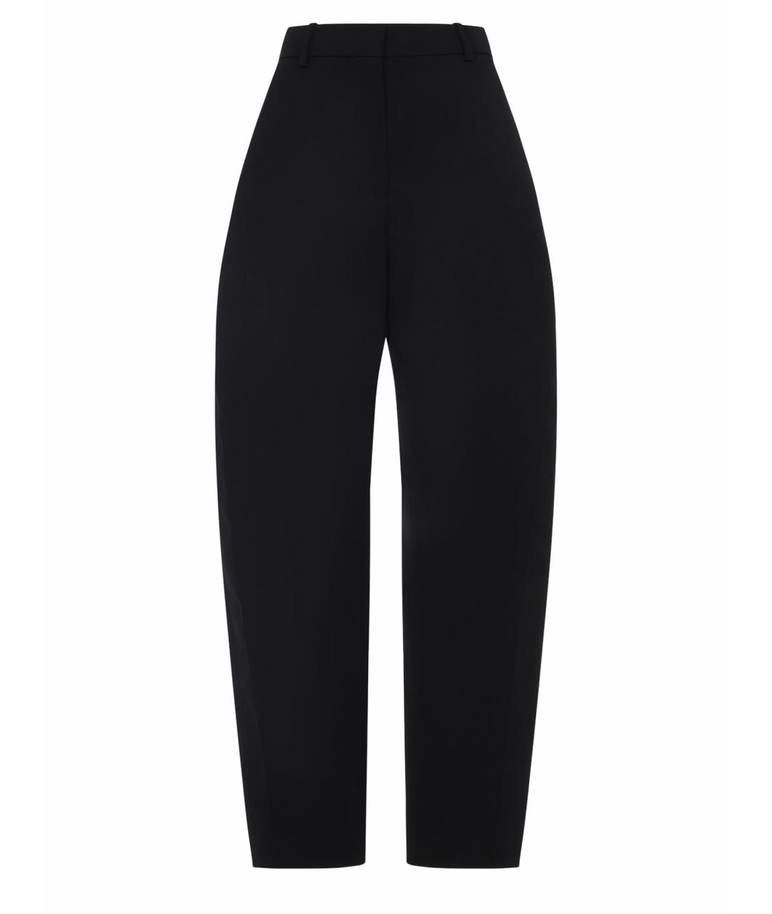 GIVENCHY Черные шерстяные прямые брюки, фото 1