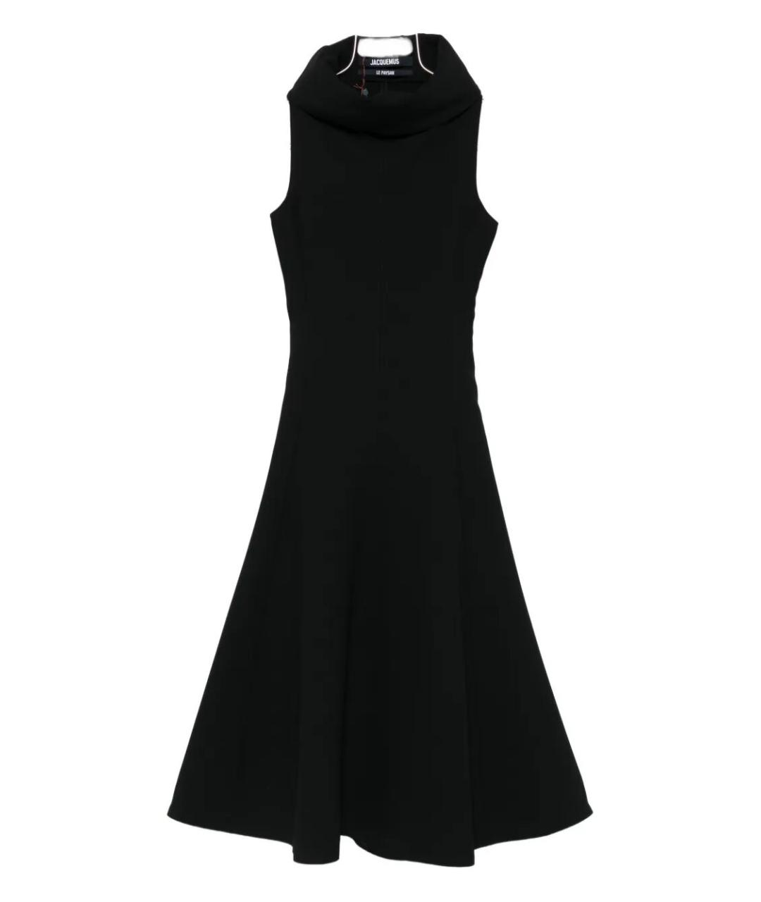 JACQUEMUS Черное полиэстеровое платье, фото 1