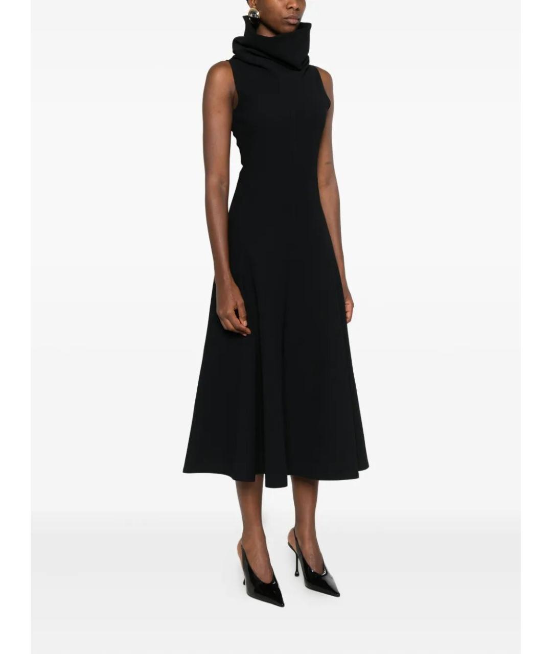 JACQUEMUS Черное полиэстеровое платье, фото 5