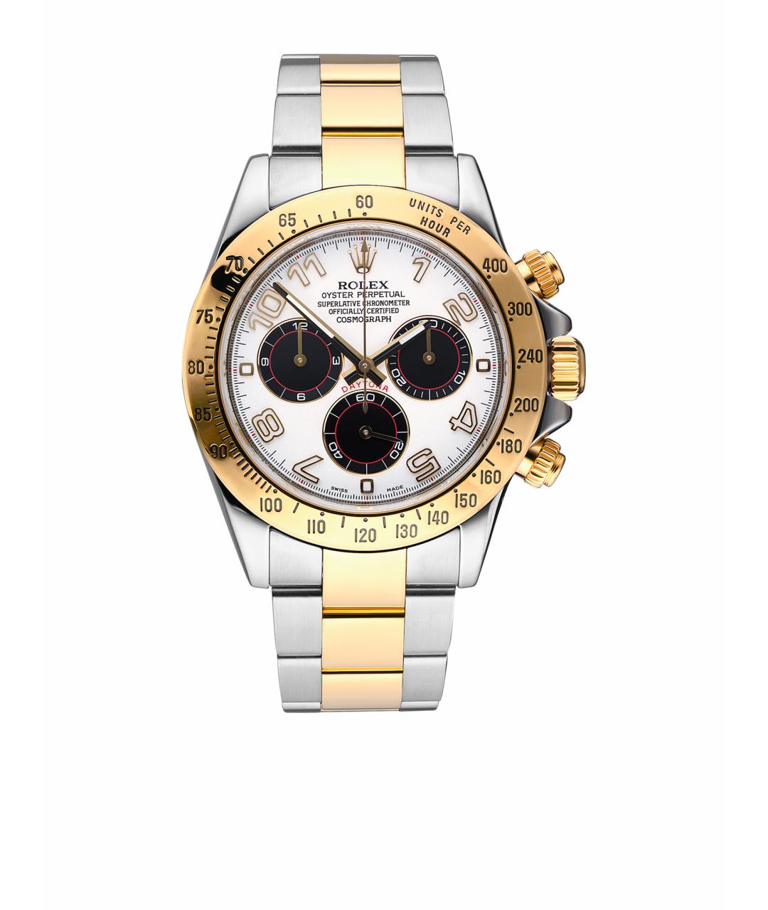 ROLEX Белые часы из желтого золота, фото 1