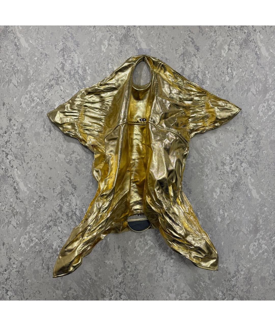 COMME DES GARÇONS Золотая сумка с короткими ручками, фото 4