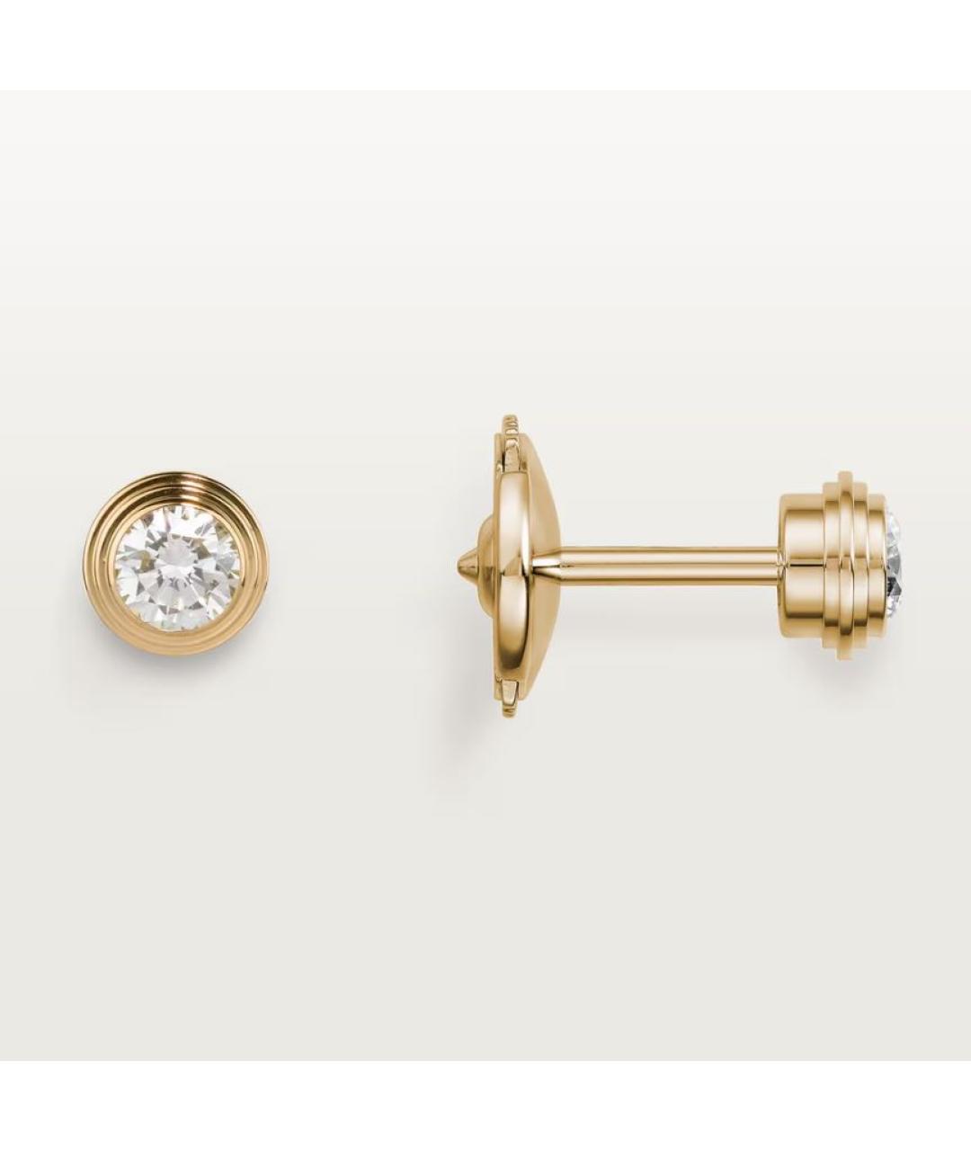 CARTIER Золотые серьги из желтого золота, фото 4