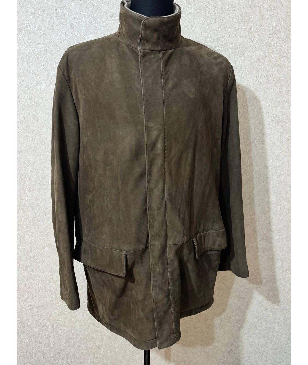 LORO PIANA Коричневая полиамидовая куртка, фото 4