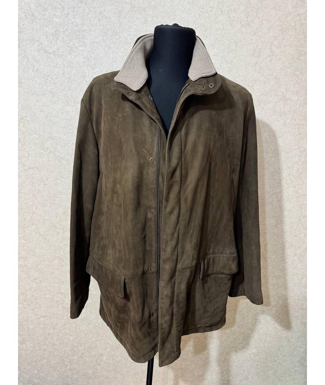 LORO PIANA Коричневая полиамидовая куртка, фото 8