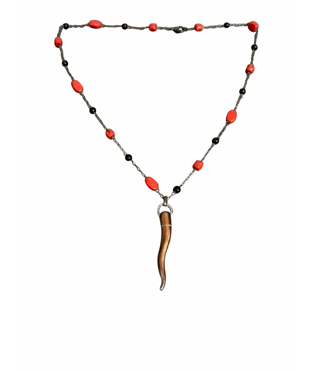 DOLCE&GABBANA Серебрянный металлический кулон, фото 1