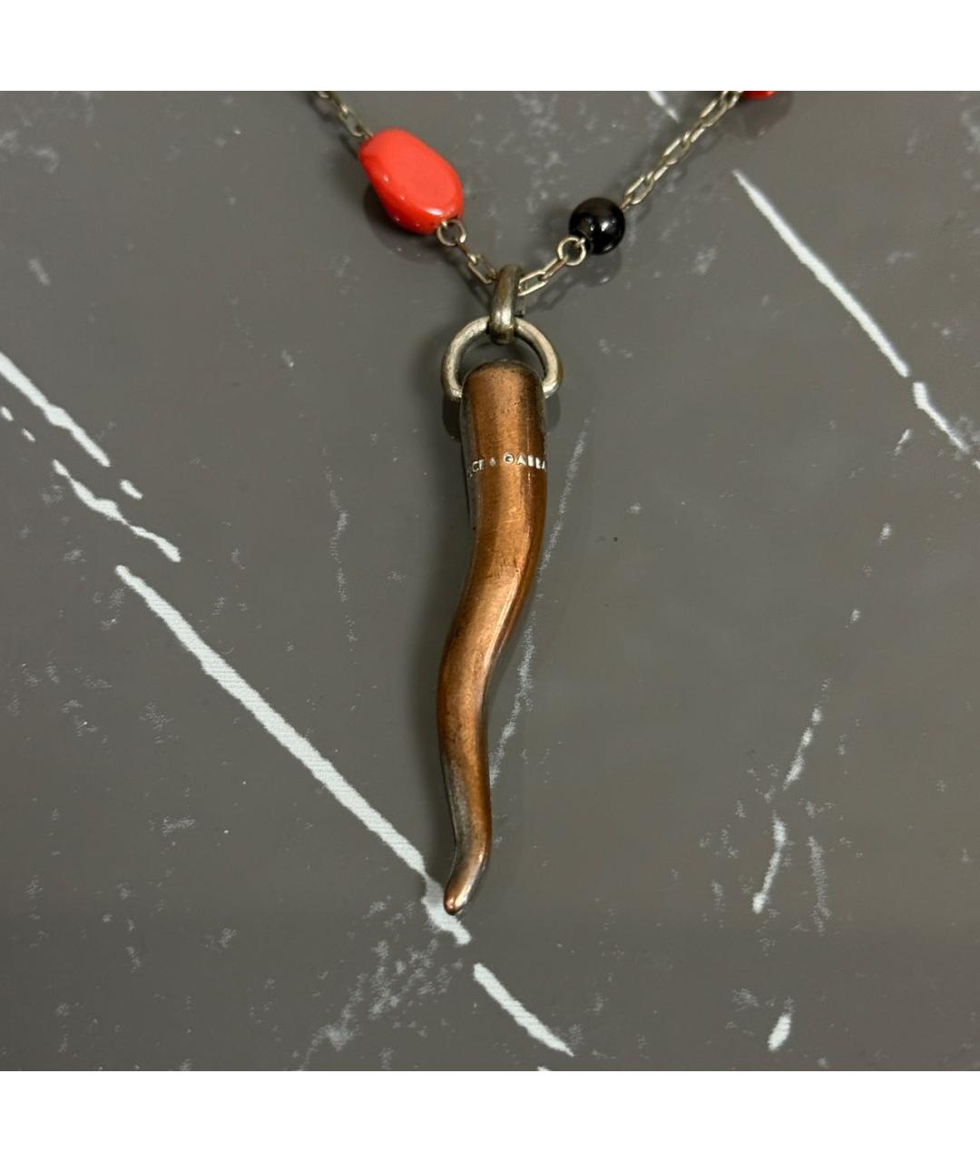 DOLCE&GABBANA Серебрянный металлический кулон, фото 2