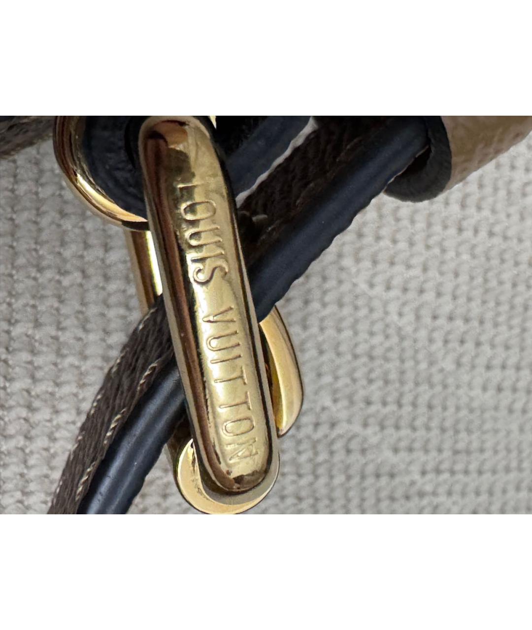 LOUIS VUITTON Коричневая кожаная сумка через плечо, фото 7