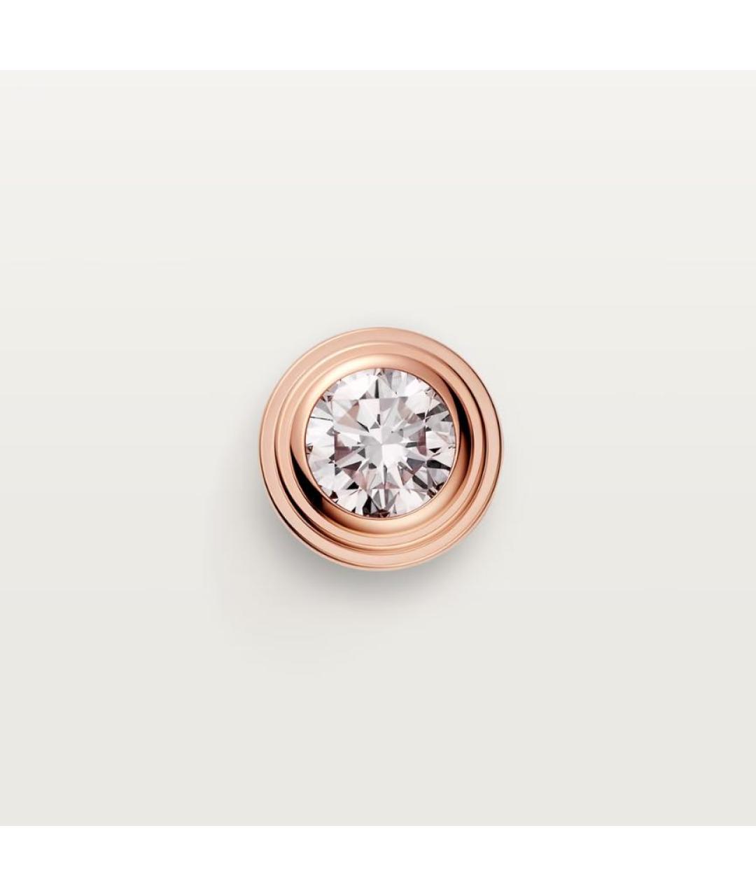 CARTIER Розовые серьги из розового золота, фото 5