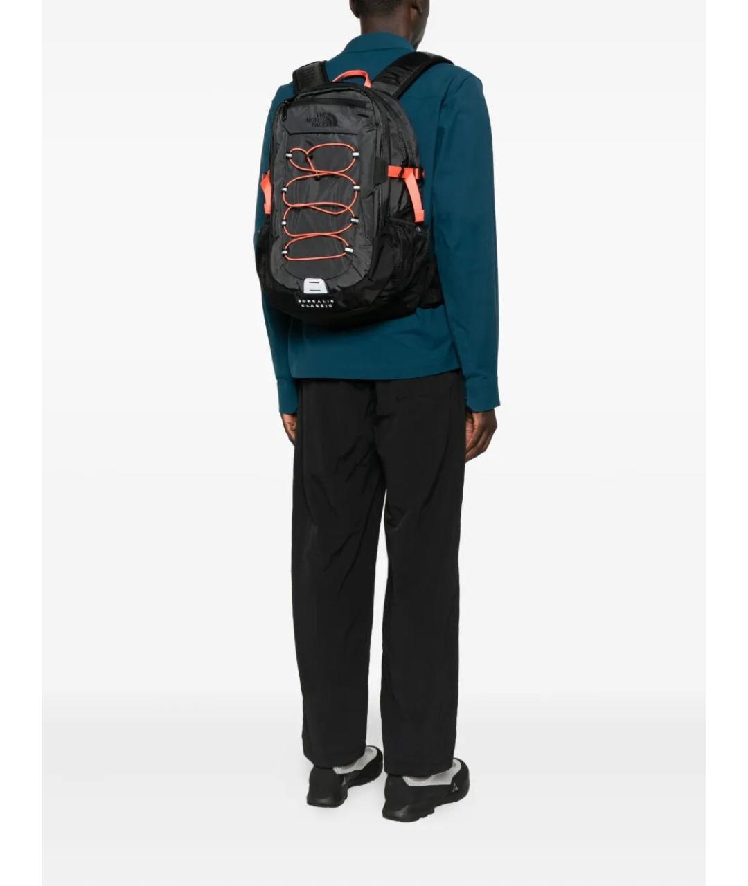 THE NORTH FACE Антрацитовый синтетический рюкзак, фото 4