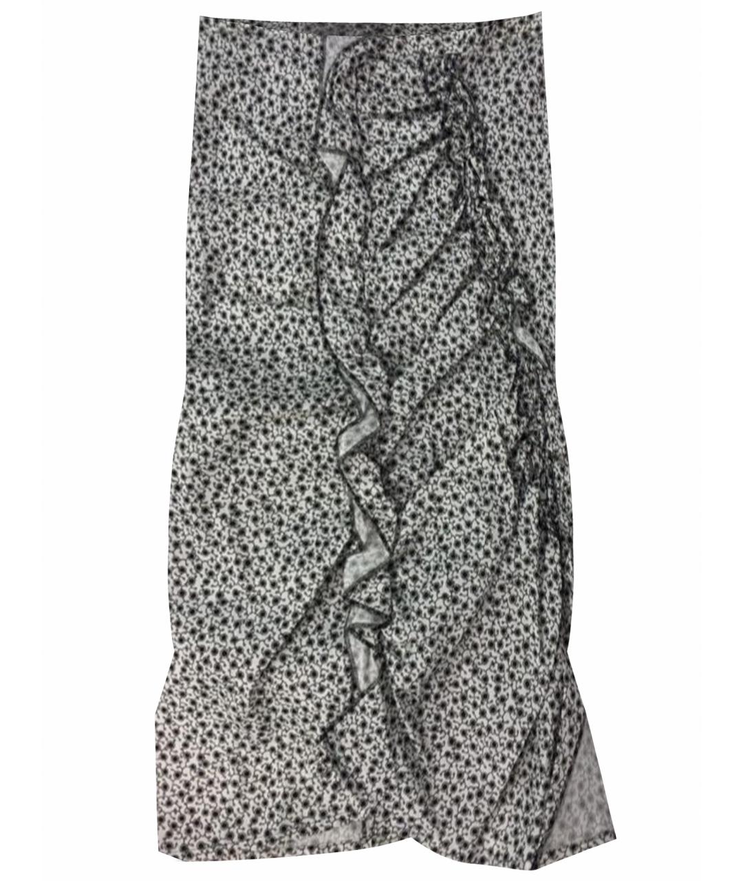NINA RICCI Мульти льняная юбка миди, фото 1