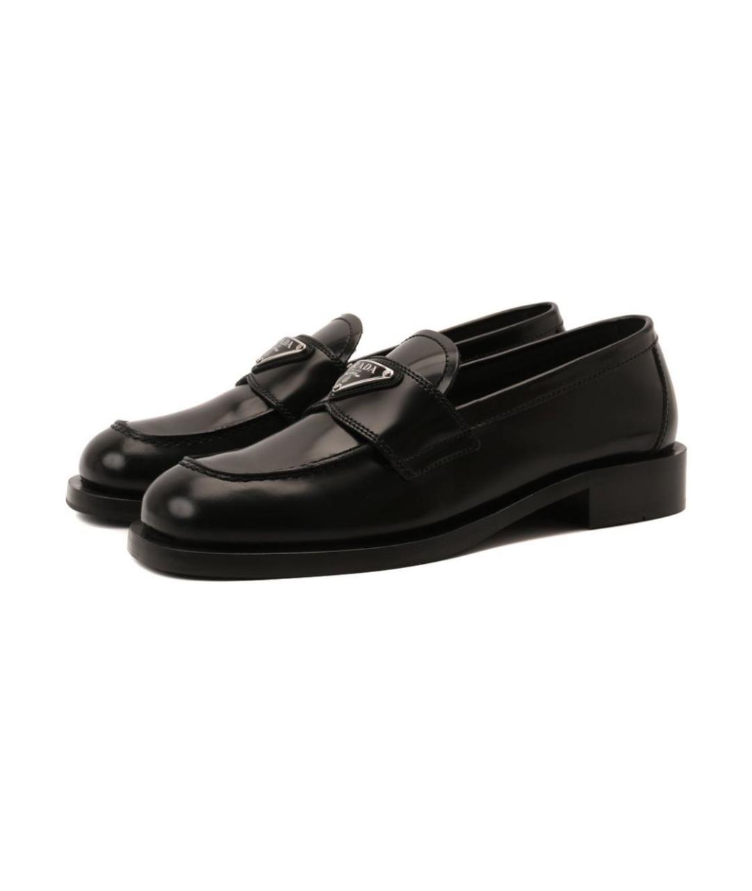 PRADA Черные лоферы из лакированной кожи, фото 4