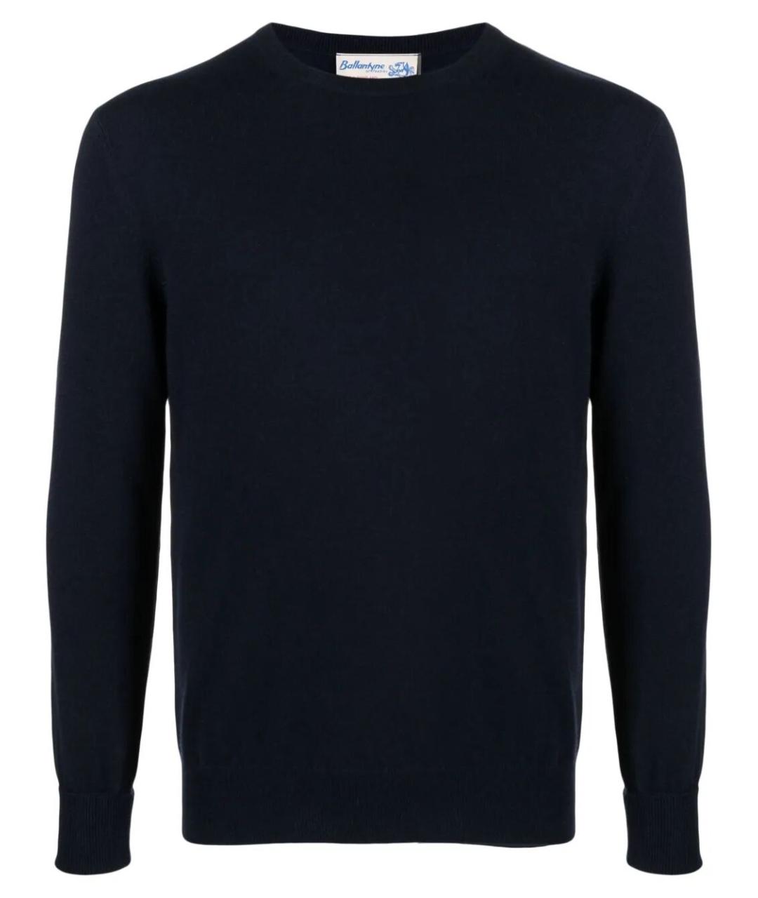 BALLANTYNE Темно-синий кашемировый джемпер / свитер, фото 1