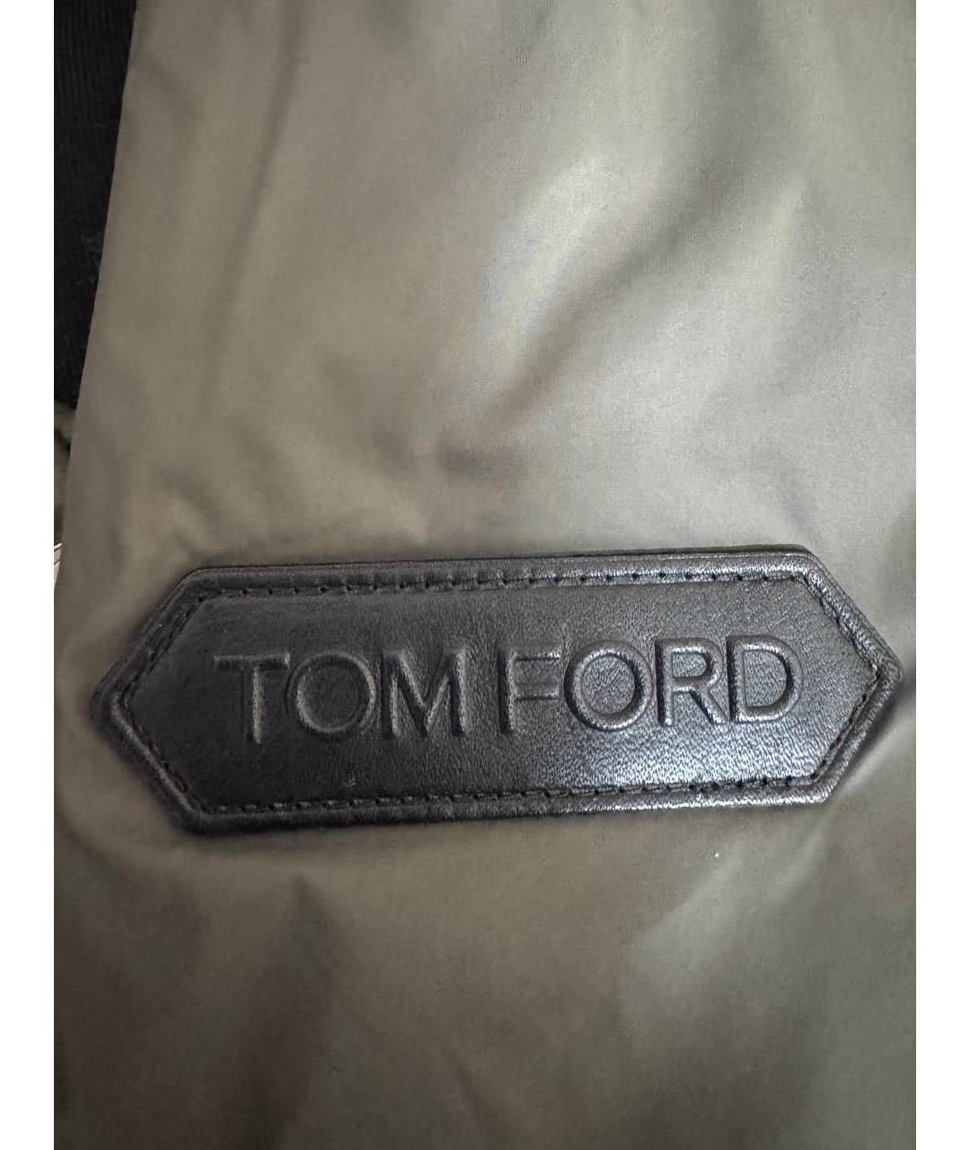 TOM FORD Зеленая полиэстеровая куртка, фото 5