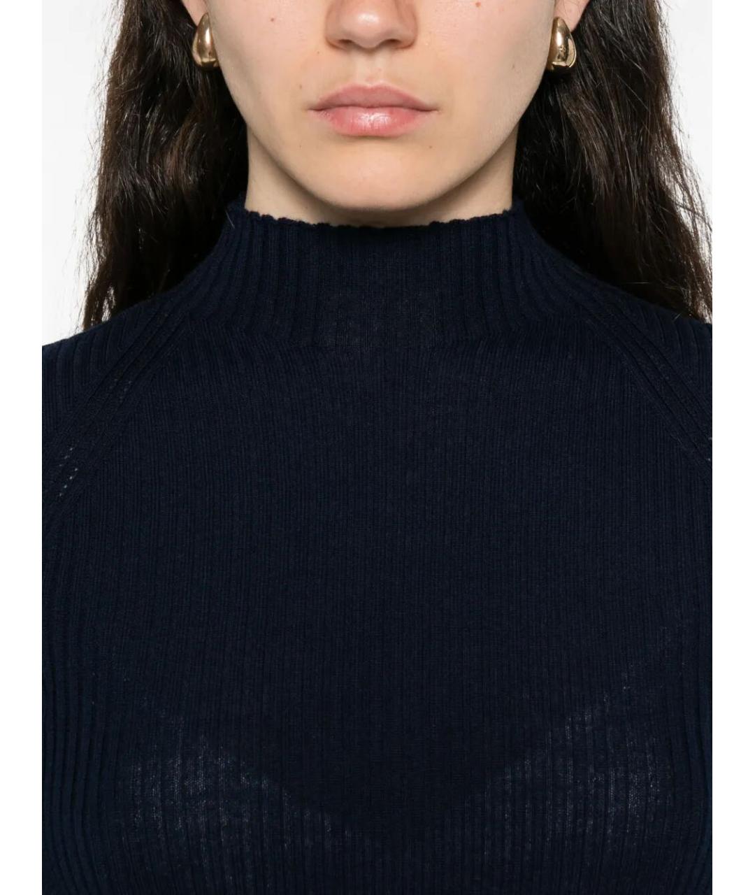 TWIN-SET Синий шерстяной джемпер / свитер, фото 4
