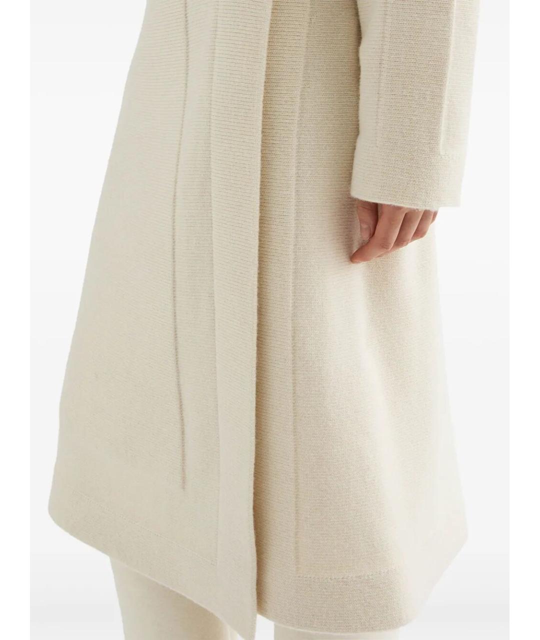 JIL SANDER Белая шерстяная юбка миди, фото 5