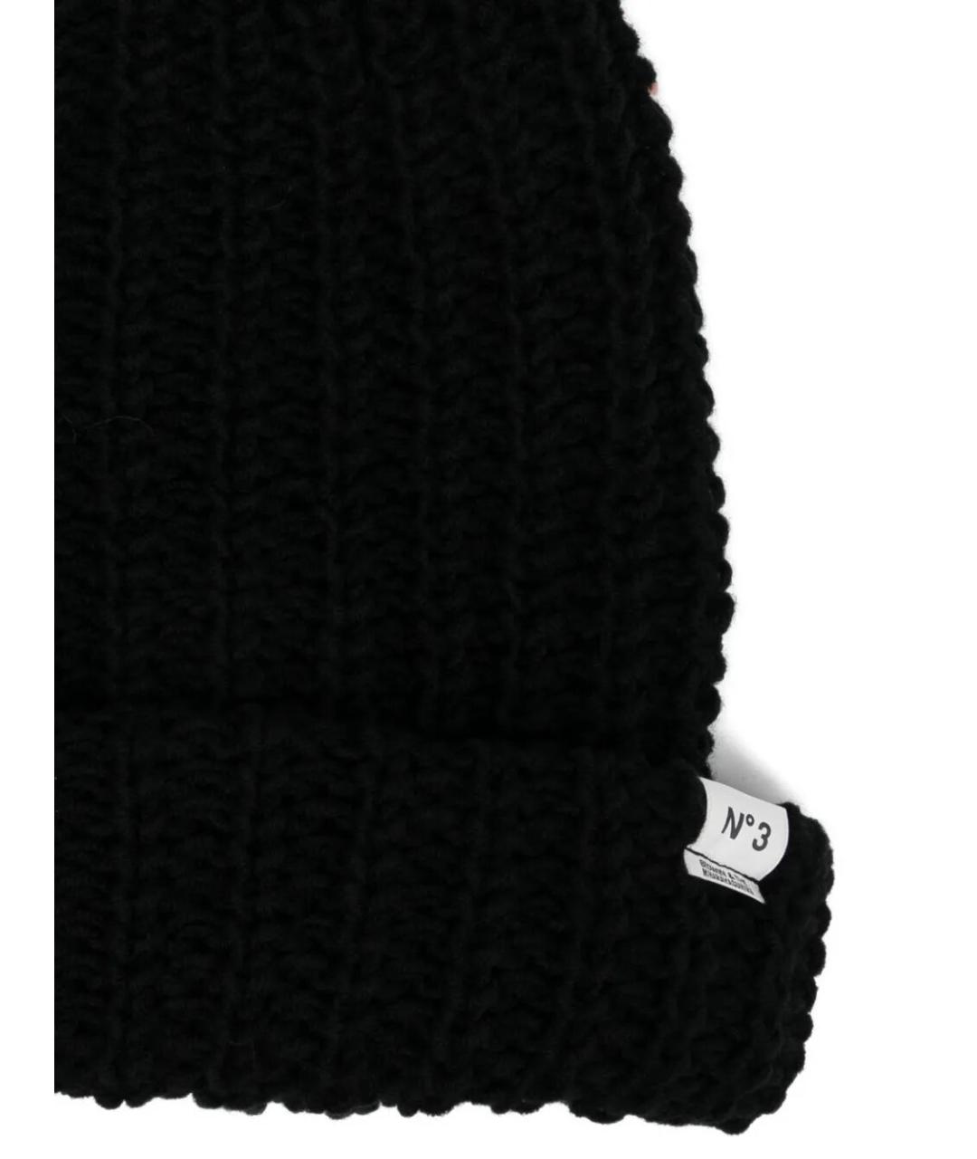 MAISON MIHARA YASUHIRO Черная шерстяная шапка, фото 2