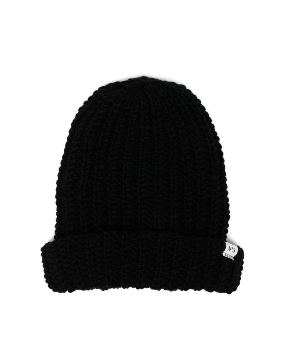 MAISON MIHARA YASUHIRO Черная шерстяная шапка, фото 1