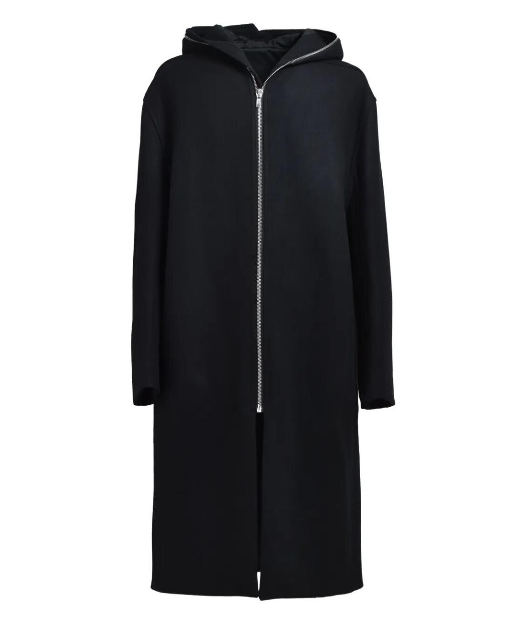 RICK OWENS Черное шерстяное пальто, фото 1