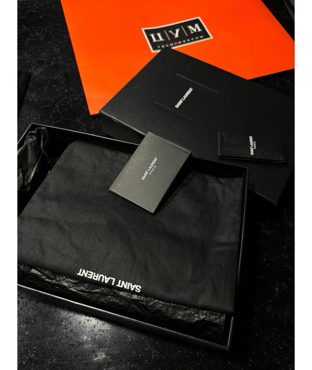 SAINT LAURENT Черные текстильные туфли, фото 7