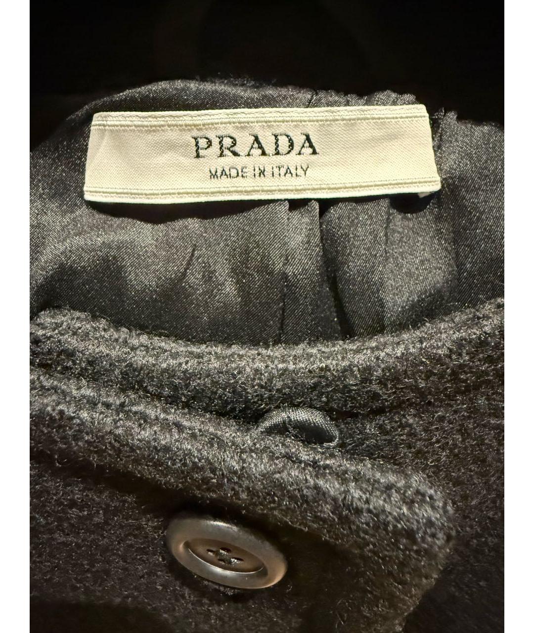 PRADA Черный шерстяной жакет/пиджак, фото 3