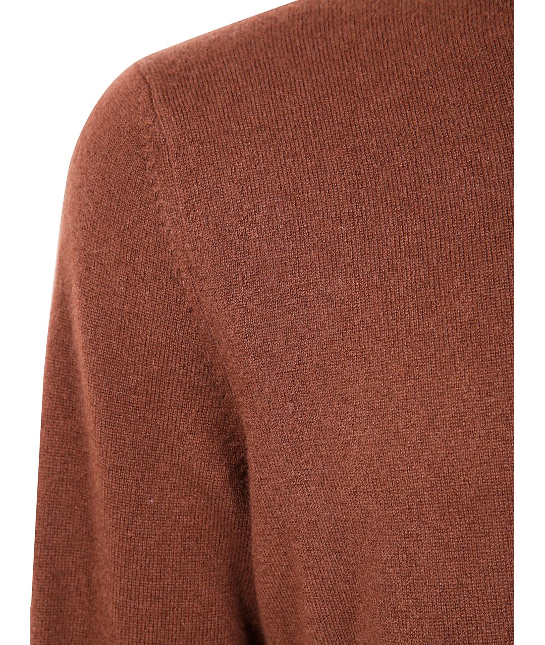 BALLANTYNE Коричневый кашемировый джемпер / свитер, фото 3