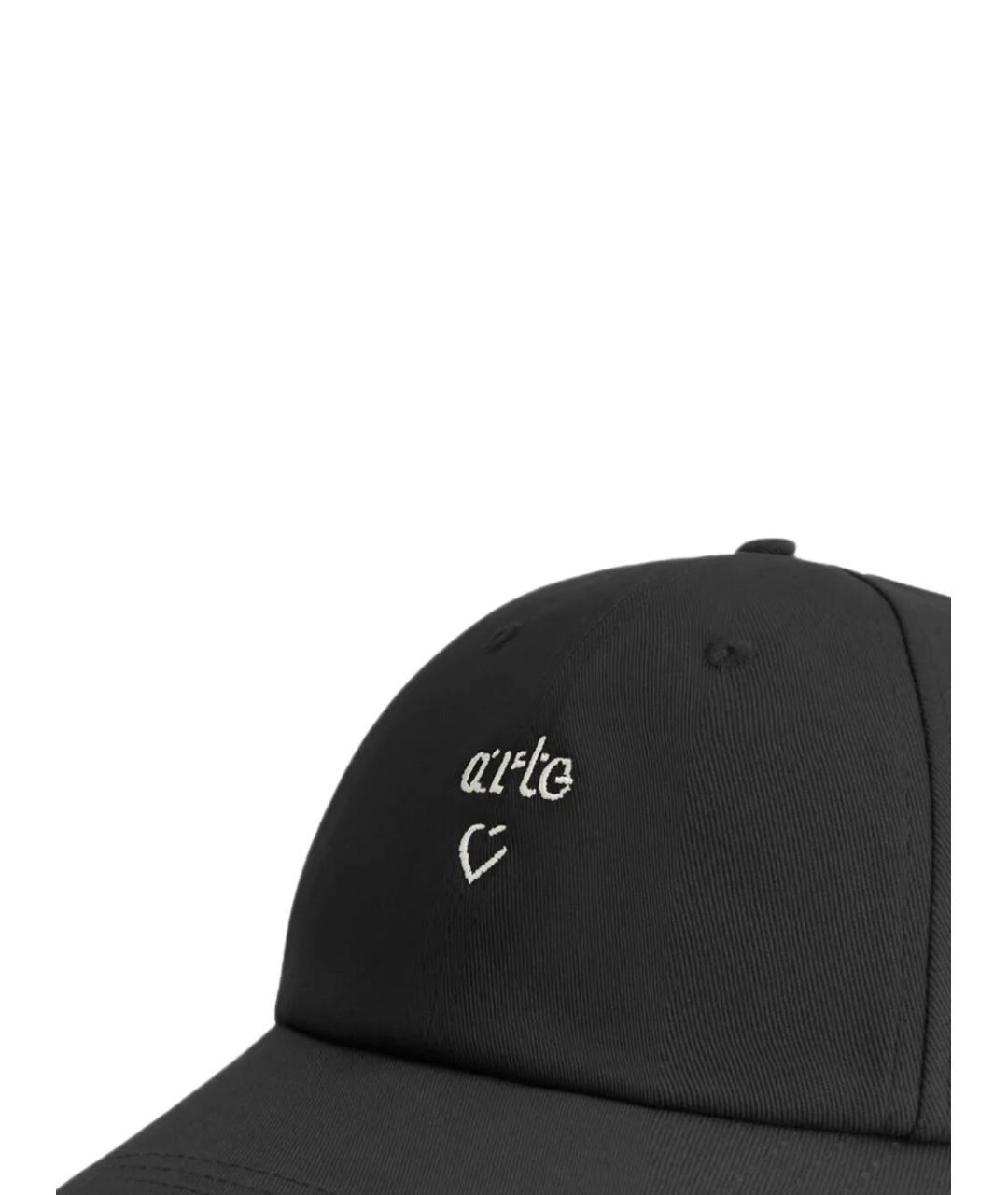 ARTE ANTWERP Черная хлопковая кепка/бейсболка, фото 2
