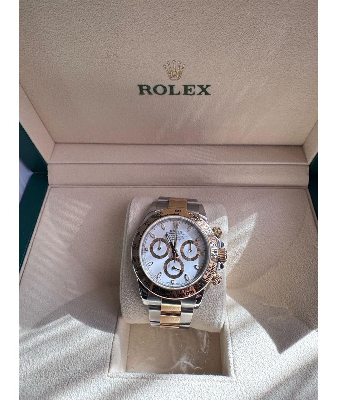 ROLEX Белые металлические часы, фото 9
