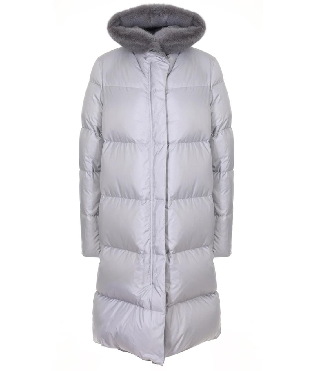 MANZONI 24 Серый полиэстеровый пуховик, фото 1