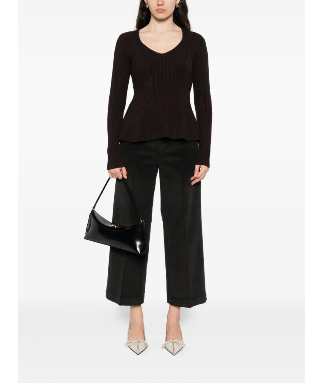 TWIN-SET Черный шерстяной джемпер / свитер, фото 4