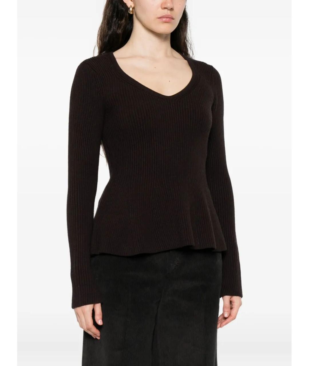 TWIN-SET Черный шерстяной джемпер / свитер, фото 5