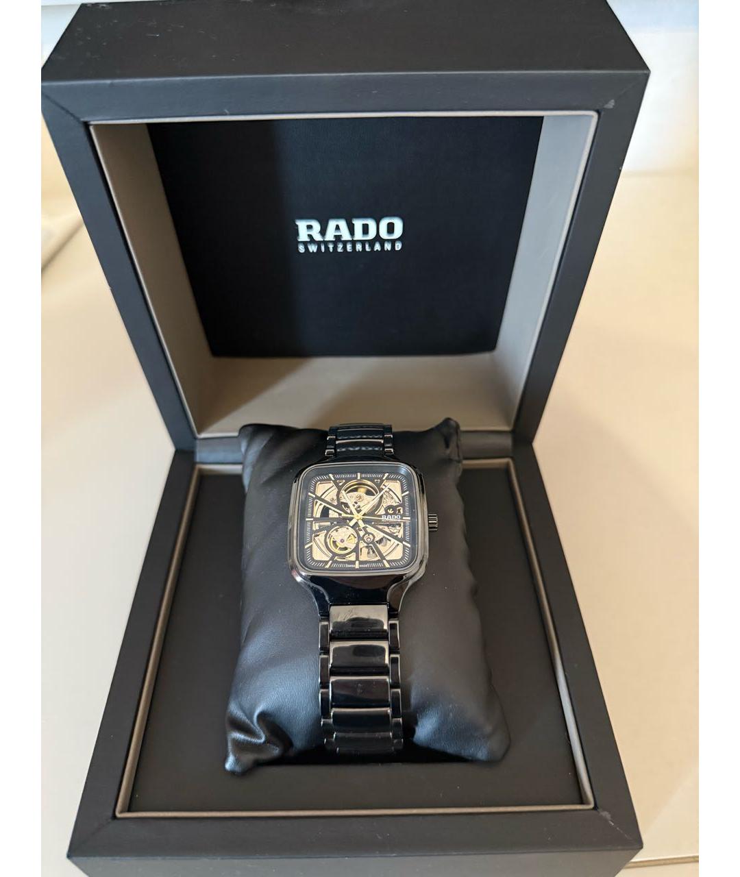 RADO Черные керамические часы, фото 6