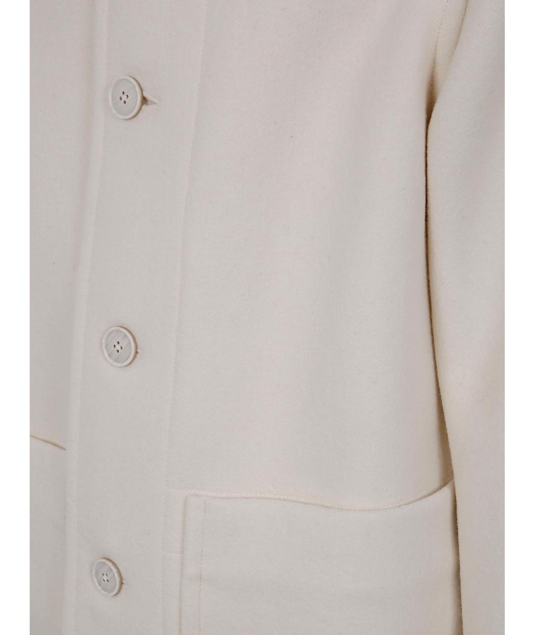 DRIES VAN NOTEN Бежевое шерстяное пальто, фото 3