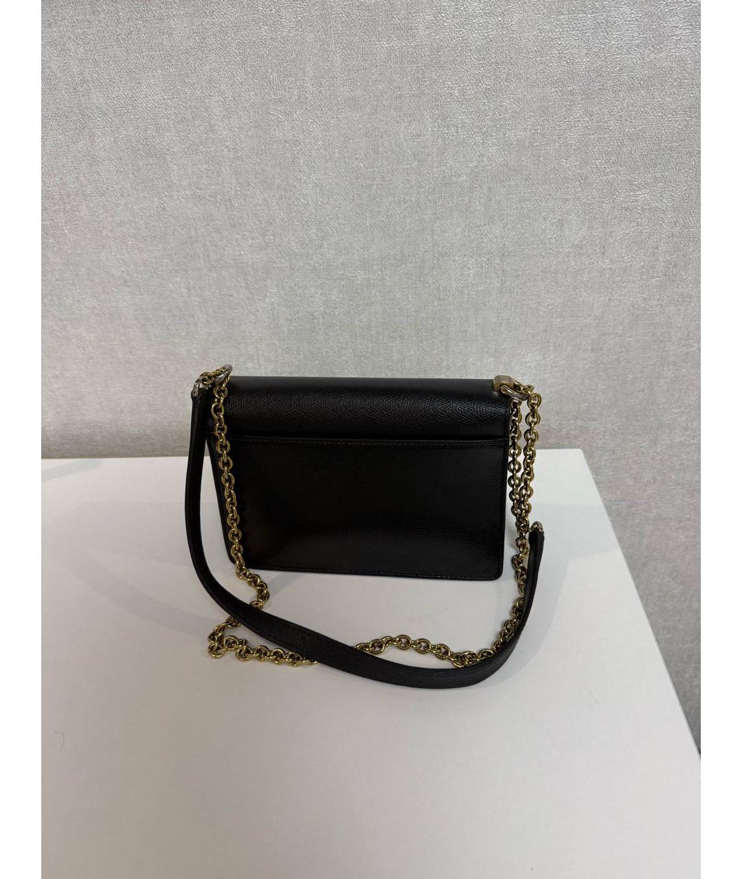 FURLA Черная кожаная сумка через плечо, фото 3