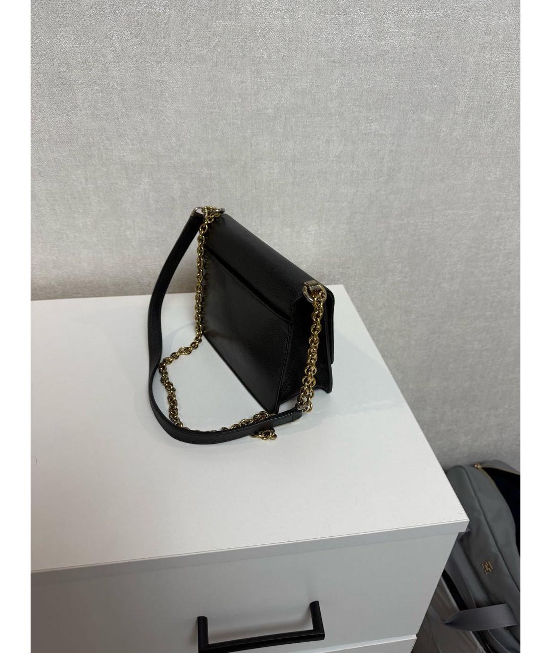 FURLA Черная кожаная сумка через плечо, фото 2