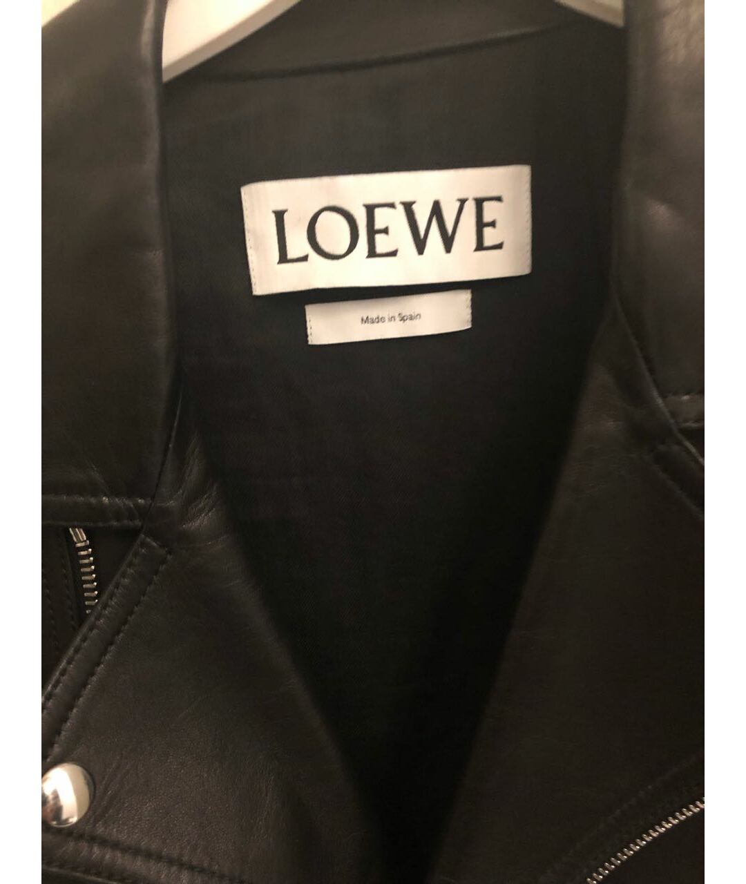 LOEWE Черная кожаная куртка, фото 3