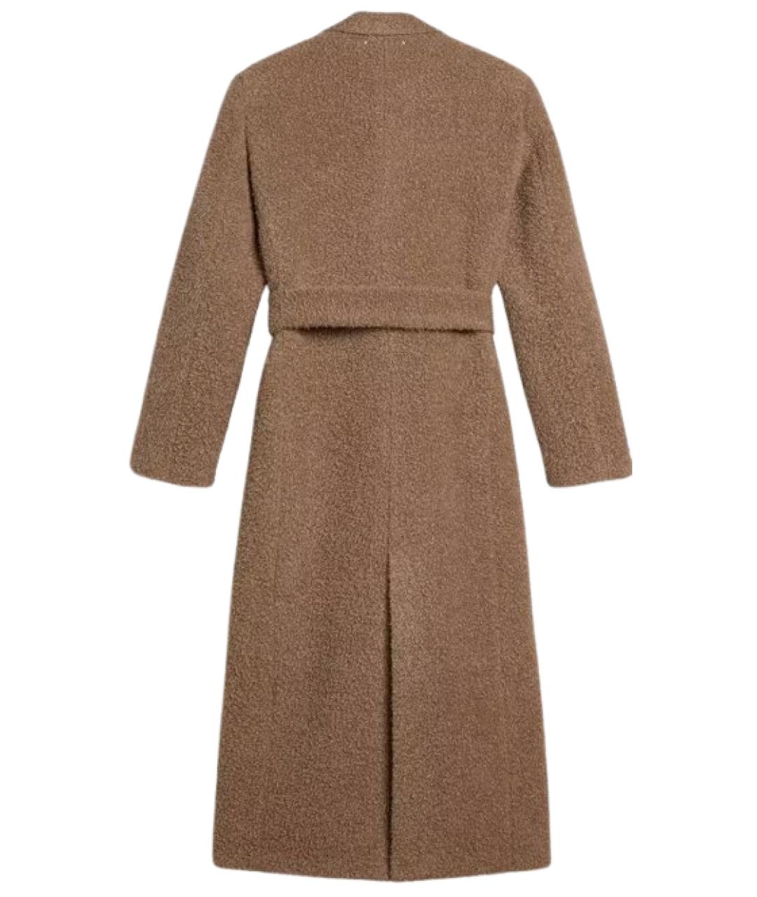 GOLDEN GOOSE DELUXE BRAND Коричневое шерстяное пальто, фото 2