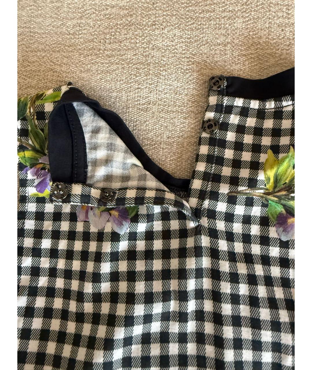 DOLCE & GABBANA KIDS Черный хлопковый детская футболка / топ, фото 4