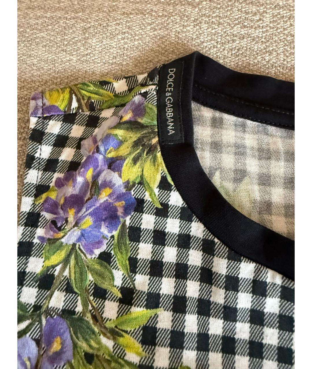 DOLCE & GABBANA KIDS Черный хлопковый детская футболка / топ, фото 3