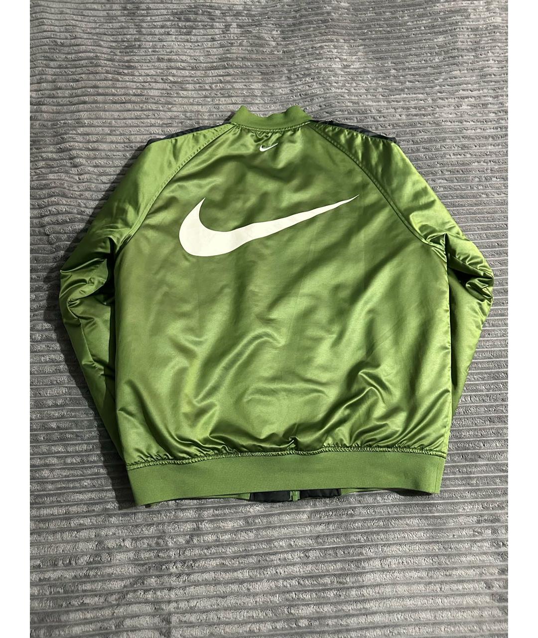 NIKE Зеленая полиэстеровая куртка, фото 2