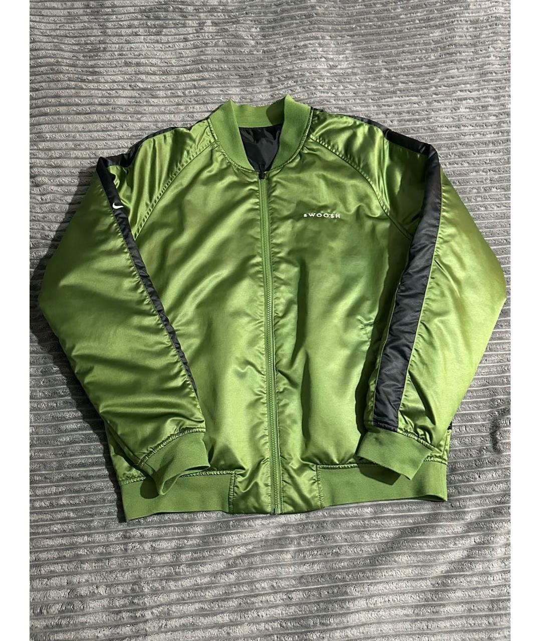 NIKE Зеленая полиэстеровая куртка, фото 9