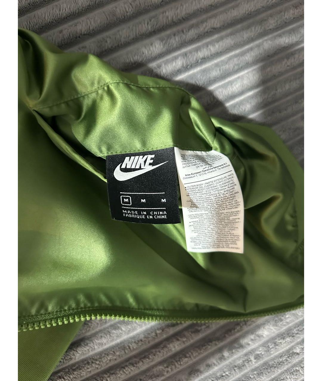 NIKE Зеленая полиэстеровая куртка, фото 5