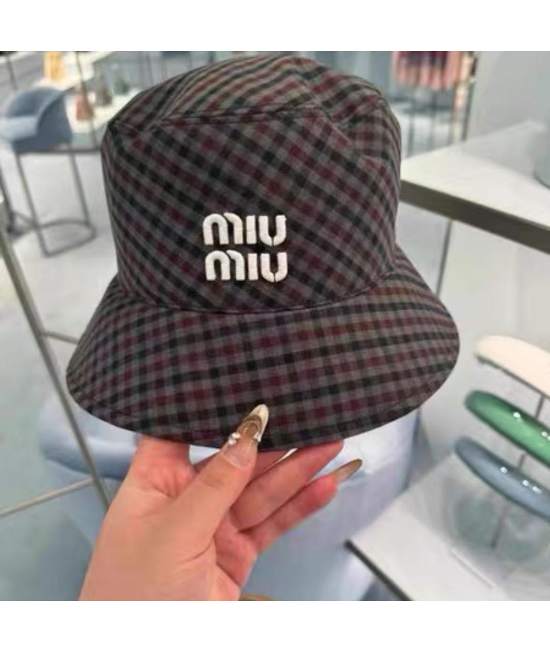 MIU MIU Антрацитовая панама, фото 4