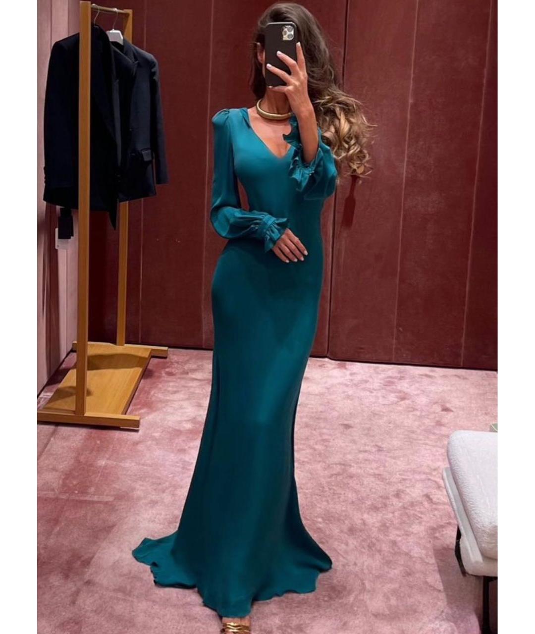ROBERTO CAVALLI Синее вечернее платье, фото 2