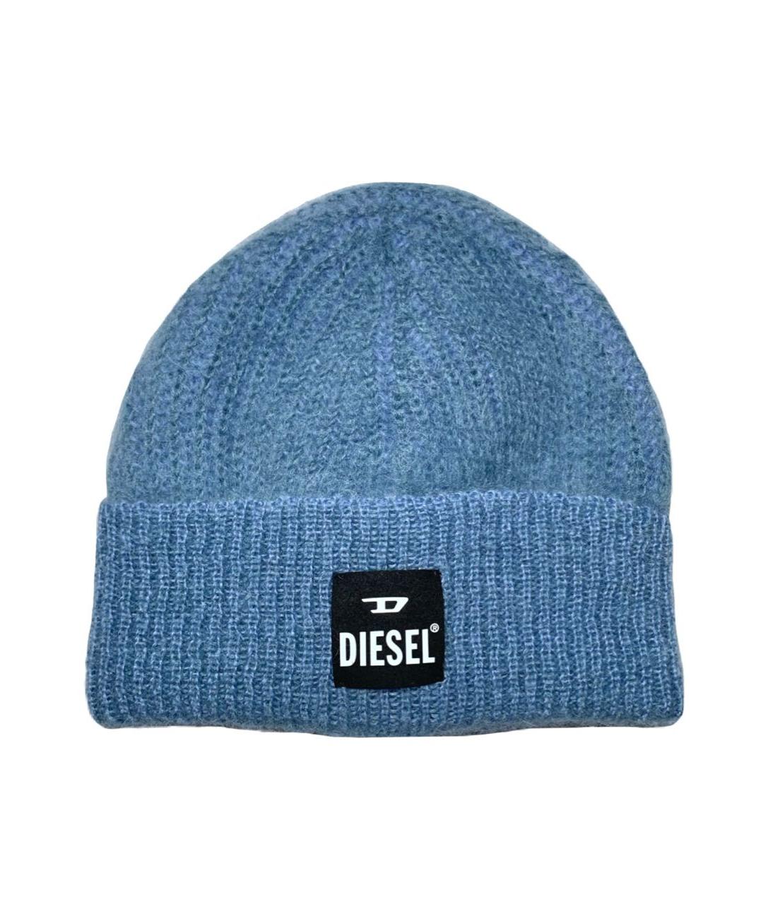 DIESEL Голубая шерстяная шапка, фото 9